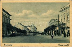 1944 Nagykároly, Carei; Fő utca / main street (fa)