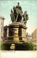 Pozsony, Pressburg, Bratislava; Mária Terézia szobor / Maria Theresia-Monument / monument. Heliocolorkarte von Ottmar Zieher (r)