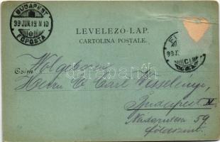 1899 (Vorläufer) Fiume, Rijeka; Palazzo Adria e Governo Marittimo / Adria-Palais und Seebehörde (Rb)