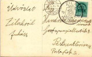 Zilah, Zalau; mozaiklap / multi-view postcard + "1940 Zilah visszatért" So. Stpl