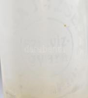 Magyar Józsefné szikvízgyára szódás üveg, szép állapotban, m: 28 cm