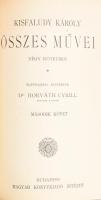 Vegyes könyvtétel neves magyar szerzők műveiből: 

Kisfaludy Károly összes művei 1-4. köt. [Két kö...