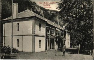 Rév, Vad, Vadu Crisului; EKE (Erdélyi Kárpát Egyesület) Zichy cseppkő, Lujza lak. EKE kiadása / Pestera Vadu Crisului / tourist restaurant near the stalactite cave, villa