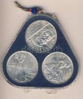 1977. 200Ft Ag 3klf db "Festők II. Mányoki, Rippl-Rónai, Csontváry" sor T:BU Eredeti plombált MNB plasztiktokban!