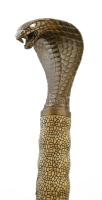 Katana. Kobrafejes markolattal, összefonódó sárkányt és kígyót mintázó markolatvédővel (cuba). Kígyó...
