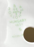 Hollóházi madaras lány, jelzett, hibátlan, m: 15 cm