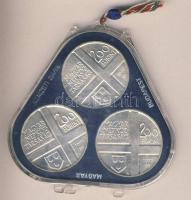 1977. 200Ft Ag 3klf db "Festők II. Mányoki, Rippl-Rónai, Csontváry" sor T:BU Eredeti plomb...