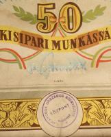 1968 Díszoklevél 50 éves kisipari munkásságért, Szabó Lajos hódmezővásárhelyi csizmadia részére. Szo...