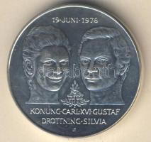 Svédország 1976. 50Kr Ag "XVI.Károly Gusztáv és Szilvia esküvője T:1