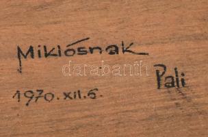 Szász Károly István (1909-1979): Stilizált táncos kompozíció. Hideg zománc. Jelzetlen. Korának megfe...