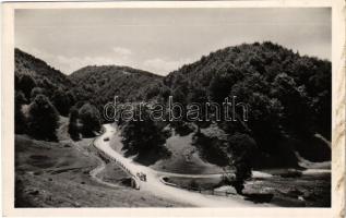 Királyhágó, Bucsa, Bucea; út, autóbusz / road, autobus