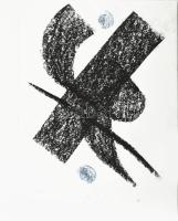 Ismeretlen francia művész: Madár, 1/1. Pasztell, papír, jelzéssel, 42x29,5 cm