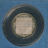 1980. "Naptár" Ag emlékérem 5,5g T:PP Eredeti plasztiktokban!