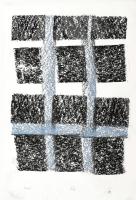 Ismeretlen francia művész: Pad, 1/1. Pasztell, papír, jelzéssel, 42x29,5 cm