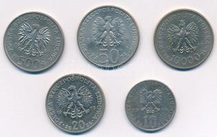 Lengyelország 1975-1990. 10 - 10.000Zl (5xklf) emlékérme kiadások T:AU,XF
Poland 1975-1990. 10 - 10...