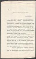 cca 1934 Dr. semsei gróf Semsey László (1869-1943) politikus, nagybirtokos 2 db autográf aláírással ellátott, gépelt levele Lichtschein Samu izraelita földbirtokos részére, földek/ingatlanok haszonbérletének tárgyában, az egyik levél saját kezű soraival kiegészítve