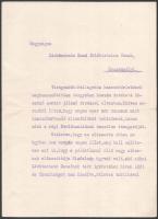 cca 1934 Dr. semsei gróf Semsey László (1869-1943) politikus, nagybirtokos 2 db autográf aláírással ...