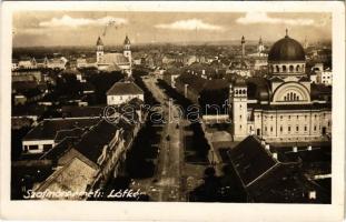 1940 Szatmárnémeti, Satu Mare; Fő utca / main street. photo + 1940 Szatmárnémeti visszatért So. Stpl