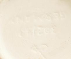 Retro német váza, görög stílusú festéssel, kerámia, jelzéssel, hibátlan, m: 17,5 cm