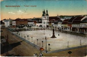 1917 Marosvásárhely, Targu Mures; Fő tér. Porjes S. Sándor kiadása / main square (EK)