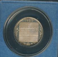 1980. "Naptár" Ag emlékérem 5,5g T:PP Eredeti plasztiktokban!