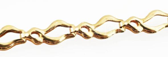 Arany (Au) 14 K áttört karkötő, jelzett, h: 17 cm, nettó: 1,9 g