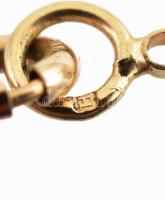 Arany (Au) 14 K áttört karkötő, jelzett, h: 17 cm, nettó: 1,9 g