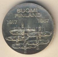 Finnország 1967. 10M Ag "Függetlenség 50. évfordulója" T:BU