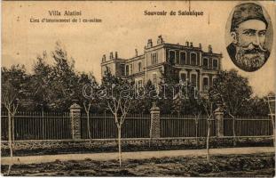 Thessaloniki, Saloniki, Salonica, Salonique; Villa Alatini. Lieu d&#039;internement de l ex-sultan / villa