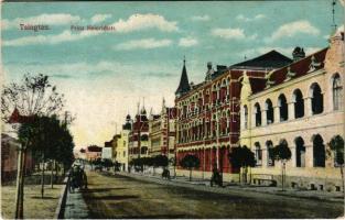 Qingdao, Tsingtao, Tsingtau, Kiautschou Bay concession; Prinz Heinrichstr. / street view (EK)