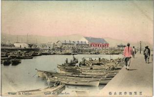 Yantai, Chefoo, Zhifu; Quai de Tche-fou / Wharf