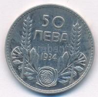 Bulgária 1934. 50L Ag "III. Borisz" T:VF
Bulgaria 1934. 50 Leva Ag "Boris III" ...