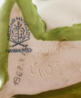 Herendi porcelán rózsa, jelzéssel, kis kopással