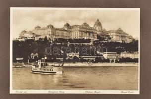 cca 1910 Budapest nevezetességei, 14 db képet tartalmazó képes album Divald Károly fotói nyomán