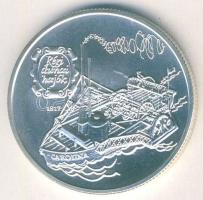 1994. 500Ft Ag "Régi dunai hajók II. - Carolina" T:BU Tanúsítvánnyal!