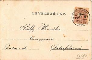 1899 (Vorläufer) Greeting card with angels. litho (fl)