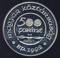 1992. 500Ft Ag "Szent László" T:PP Tanúsítvánnyal!