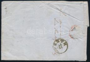 3kr HP III. levélen "TOTIS" - Pesth 3kr HP III. on cover "TOTIS" - Pesth