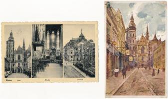 Kassa, Kosice; - 6 db régi képeslap / 6 pre-1945 postcards