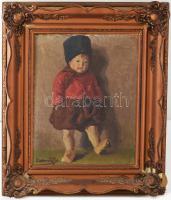 Boemm Ritta (1868-1948): Baba. Olaj, vászon, jelzett. Dekoratív, sérült fakeretben. 50x40 cm / oil on canvas, signed, framed