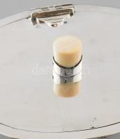 Ezüst(Ag) art deco teás kiöntő, jelzett, m: 14 cm, bruttó: 694 g