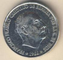 Spanyolország 1966. 100P Ag "Francisco Franco Caudillo" T:2