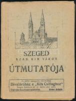 Szeged szab. kir. város utmutatója. Szeged,én.,Szent-István-Társulat,(Stephanaeum-ny.) Kiadói papírkötés, a könyvtest elvált a borítótól, és a fűzése laza, kopott borítóval, térkép nélkül.