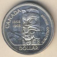 Kanada 1958. 1$ Ag "British Columbia" T:2+