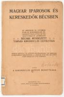 Magyar iparosok és kereskedők Bécsben. Az országos és fővárosi ipari és kereskedelmi érdekképviseletek által 1913 évi május 31 - junius 4-én Bécsbe rendezett társas kirándulás lefolyása. Bp., 1913, Kirándulás Intéző Bizottsága, (Európa-ny.), 77+3 p. Kiadói papírkötés, foltos borítóval, a gerincen címkével, intézményi bélyegzésekkel, volt könyvtári példány.