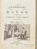 Csokonai Vitéz Mihály: Csokonai Vitéz Mihály poétai munkái II. köt.: Anakreoni dalok. Írta: - -. Kia...