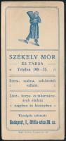 cca 1920-1930 Székely Mór és Társa számolócédula