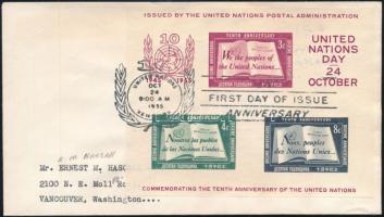 1955 Mi blokk 1 FDC