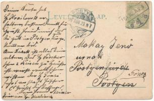 1905 Orsova, MFTR "DEÁK FERENCZ" gőzös, gőzhajó. Grieser Mátyás kiadása / steamship (EK)