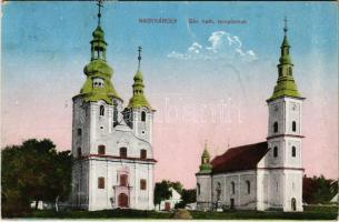 1922 Nagykároly, Carei; Görögkatolikus templomok / churches (EK)